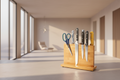 Magnetic Kitchen Knife Holder – Wall Mounted Knife Rack for Kitchen