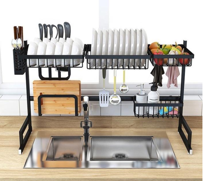 Multi-Tier Stainless Steel Kitchen Storage Shelf