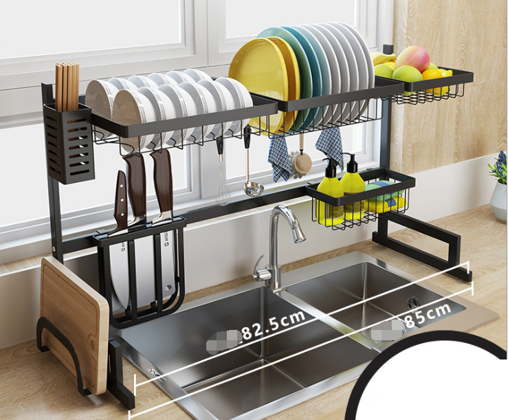 Multi-Tier Stainless Steel Kitchen Storage Shelf