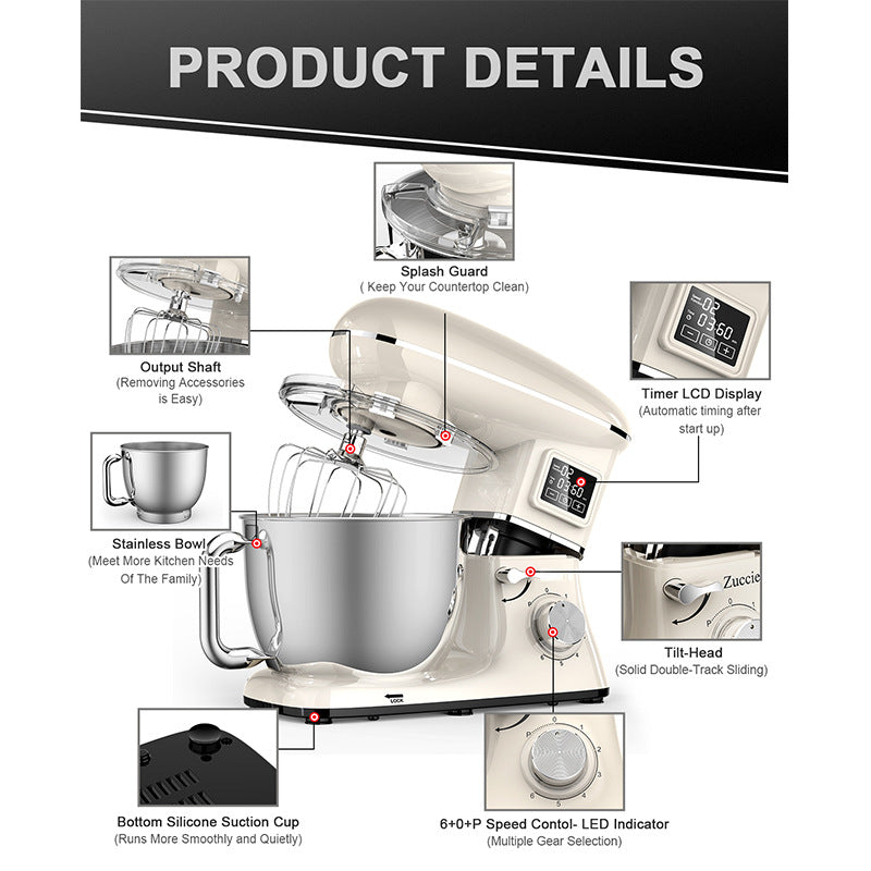 Electric Flour Mixer – Household Kitchen Dough Mixer for Baking