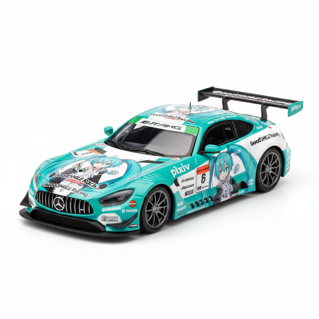 PREORDER Hatsune Miku GT Project Good Smile Hatsune Miku AMG 2025 Presentation Version 1/64 Scale