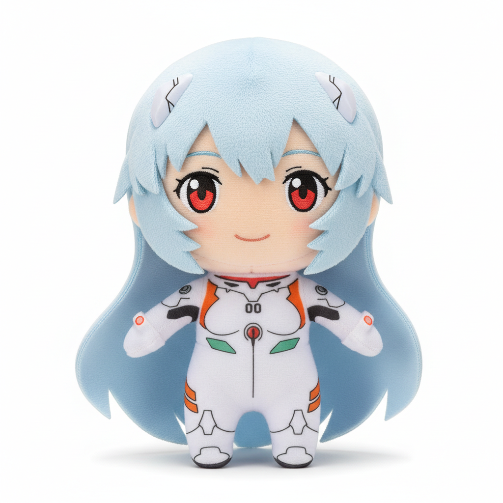 PREORDER Rebuild of Evangelion Kuripan Plushie Rei Ayanami Long (Long Hair - White Plugsuit)